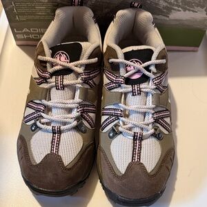 Adventuridge Women's Hiking Shoes in Brown and Pink